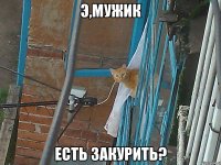 э,мужик есть закурить?