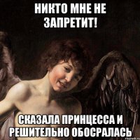 никто мне не запретит! сказала принцесса и решительно обосралась