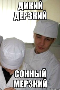 дикий дерзкий сонный мерзкий