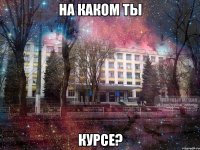 на каком ты курсе?