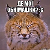 де мої обнімашки? :с 