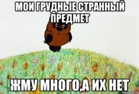 мои грудные странный предмет жму много,а их нет