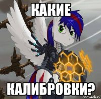 какие калибровки?