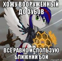 хожу вооруженный до зубов всё равно использую ближний бой