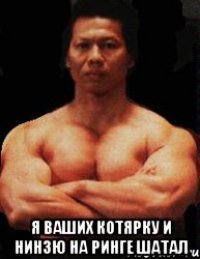  я ваших котярку и нинзю на ринге шатал