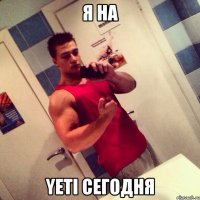 я на yeti сегодня