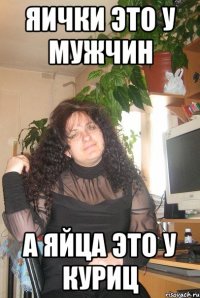 яички это у мужчин а яйца это у куриц