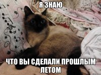 я знаю что вы сделали прошлым летом