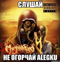 слушай не огорчай alegku