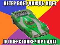 ветер воет,дождь идет по шерстянке чорт идет