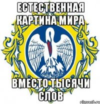 естественная картина мира вместо тысячи слов
