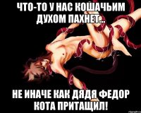 что-то у нас кошачьим духом пахнет... не иначе как дядя федор кота притащил!