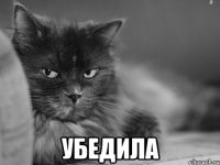  убедила