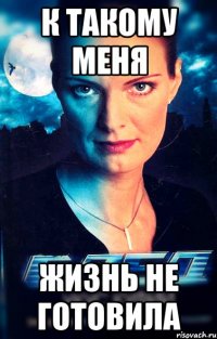 к такому меня жизнь не готовила