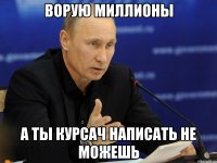 ворую миллионы а ты курсач написать не можешь