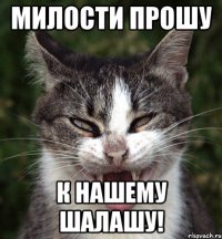 милости прошу к нашему шалашу!