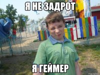 я не задрот я геймер