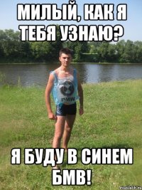 милый, как я тебя узнаю? я буду в синем бмв!