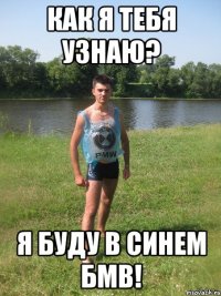 как я тебя узнаю? я буду в синем бмв!