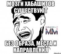 мозги хабашитов существуют без образа, места и направления