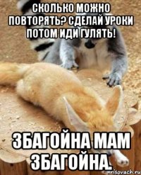 сколько можно повторять? сделай уроки потом иди гулять! збагойна мам збагойна.