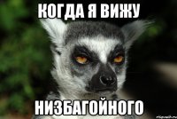 когда я вижу низбагойного