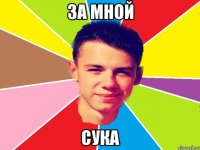 за мной сука
