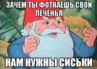 зачем ты фоткаешь свои печенья нам нужны сиськи