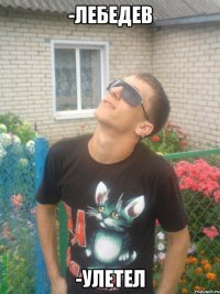 -лебедев -улетел
