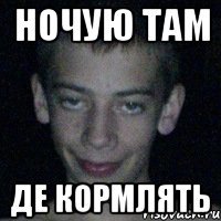ночую там де кормлять