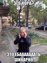 это кора? это ебааааааать шикарно