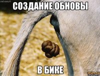 создание обновы в бике