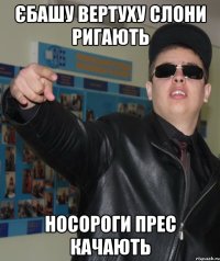єбашу вертуху слони ригають носороги прес качають