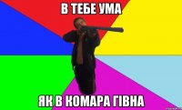 в тебе ума як в комара гівна