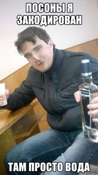 посоны я закодирован там просто вода