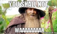 YOU SHALL NOT WAAAAAAAAR