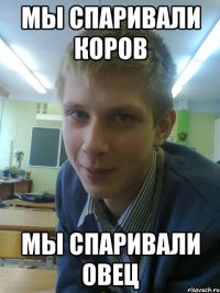 мы спаривали коров мы спаривали овец