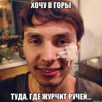 хочу в горы туда, где журчит ручей...