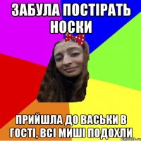 забула постірать носки прийшла до васьки в гості, всі миші подохли