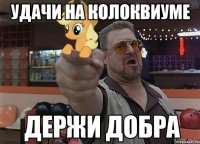 удачи на колоквиуме 