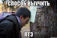 способ выучить птэ