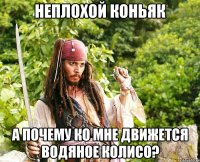 неплохой коньяк а почему ко мне движется водяное колисо?