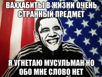 ваххабиты в жизни очень странный предмет я угнетаю мусульман но обо мне слово нет