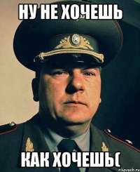 ну не хочешь как хочешь(