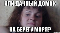 или дачный домик на берегу моря?