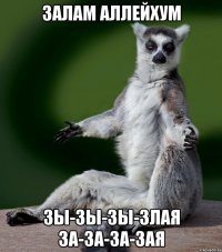 залам аллейхум зы-зы-зы-злая за-за-за-зая