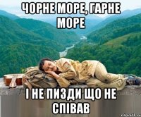 чорне море, гарне море і не пизди що не співав