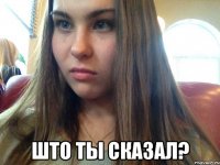  што ты сказал?
