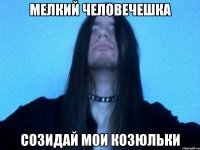 мелкий человечешка созидай мои козюльки