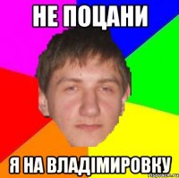 не поцани я на владімировку
